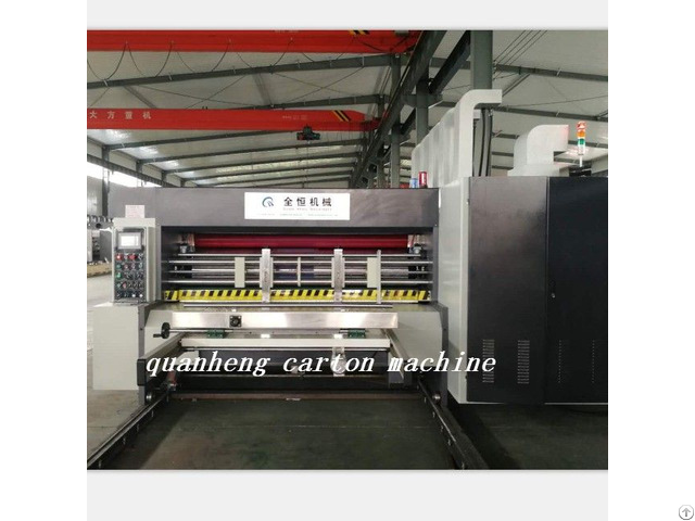 Qh High Speed Corrugated Carton Lead Edge Feeder Flexo Printing Die Cutting Machine