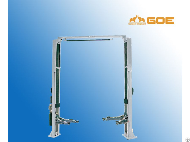 Two Post Clear Floor Lift Single Side Manual Unlocking Gb Tp 4 0a