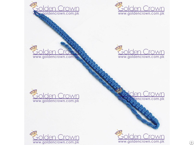 Military Lanyard Silk Blue