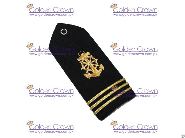 Merchant Marine American Navy Shoulder Boards Anchor Three Bar