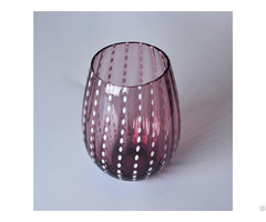 Colored Decorative Glass Candle Holders