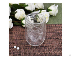Double Wall Glass Tumbler With Irregular Inner
