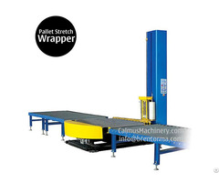 Small Footprint Online Pallet Wrapping Machine Turntable Stretch Wrapper