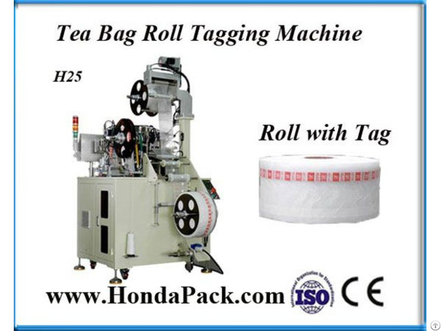 Automatic Pyramid Tea Bag Tagging Machine Ultrasonic Sealing