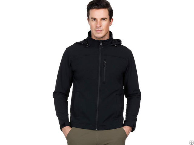 Mier Men S Hooded Softshell Jacket