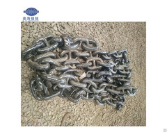 34mm Offshore Mooring Grade 3 Studless Anchor Chain Hot Dip Galvanized