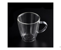 Heat Resistant Double Wall Glass Mugs For Coffee Drinking