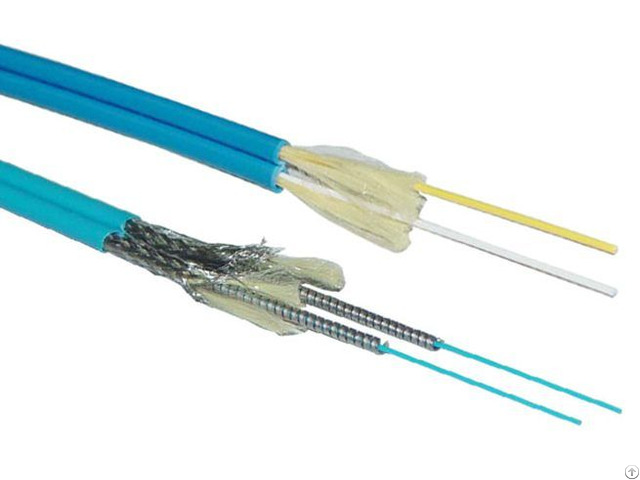 Duplex Armored Optical Fiber Cable Zipcord Type