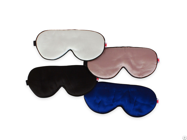 Soft Comfortable Feel Fashion 22mm Natural Silk Elastic Strap Sleep Eye Mask