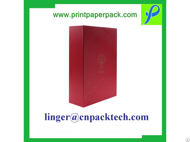 Printed Folding Rigid Cardboard Paper Gift Packing Box With Decorative Design