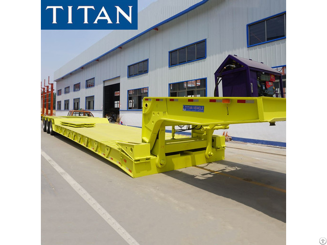 China Best Manufacturer 3 Line 6 Axle Heavy Duty Detachable Gooseneck Rgn Lowboy Trailer For Sale