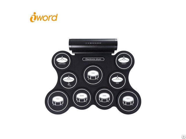 Iword G3009l 9 Pads Rechageable Battery Portable Electronic Drum Set