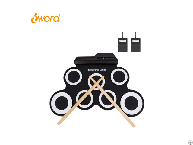 Iword G3002 7 Pads Portable Electronic Drum Set Without Built In Speaker