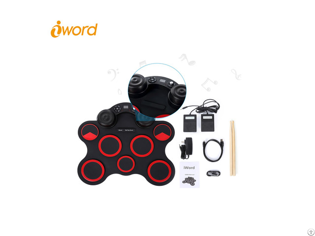 Iword G3003 Portable Electronic Drum Set Built In Hight Quality Speakers