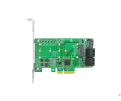 Linkreal Pcie X4 Gen 3 To Internal One M 2 B Key And Quad Sata 6gb S Host Bus Adapter