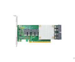 Linkreal 8 Port Pcie X16 To Sff 8643 Nvme Ssd Adapter With Heatsink Installed