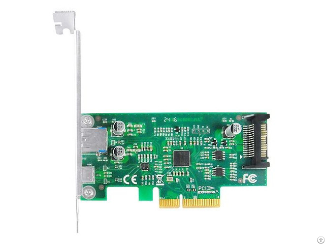 Linkreal 2 Port Usb3 1 Type C And A Hub To Pci Express X4 Expansion Converter Card