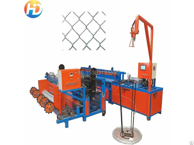 Single Wire Fully Automatic Chain Link Fence Machine