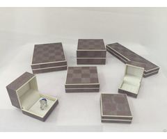 Plastic Box With Paper Material For Jewerly