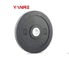 Gym Fitness Equipment Accessories Crossfit Black Rubber Weight Lifting Bumper Plates