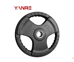 Gym Fitness Equipment Crossfit Rubber Coated Weight Lifting Bumper Plates Barbell Plate