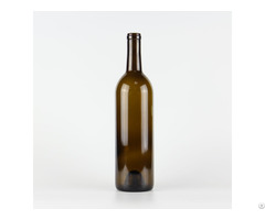 Hot Sale 1042 750ml Cork Finish Bordeaux Wine Glass Bottle Classical Green