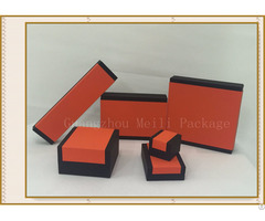 New Design Orange And Black Mixed Color Jewelry Covered Box
