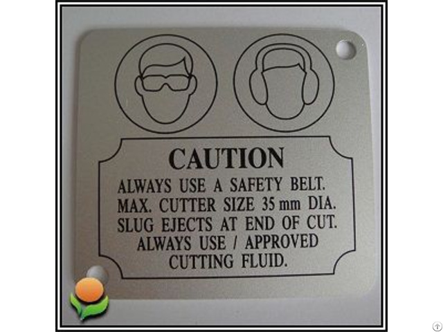 Stamping Parts Machine Name Plates