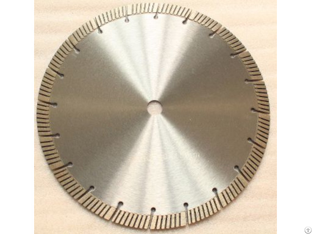 Hot Pressed Turbo Segmented Diamond Blade With Slant Slot