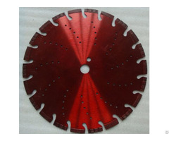Laser Welded Turbo Segmented Diamond Blade With Slant Slot And Cooling Hole