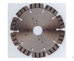 Welded Turbo Segmented Diamond Blade With Low Noise Laser Cutting Slot