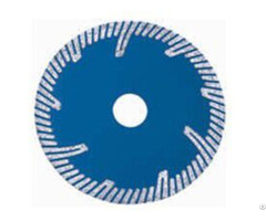 Sintered Turbo Blade With Slant Protect Teeth For Granite