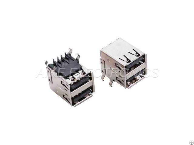 Double Deck Usb 2 0 A Type Female Right Angle