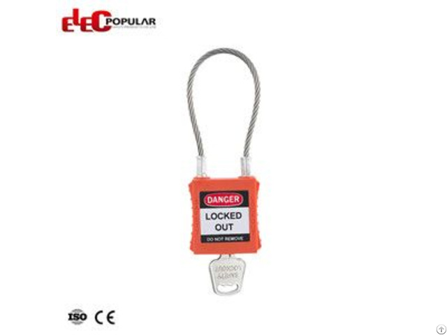 Steel Cable Shackle Safety Padlocks