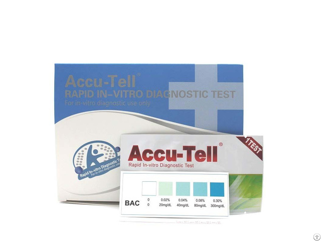Accu Tell Alcohol Rapid Test Strip Saliva