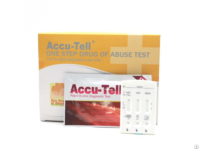 Accu Tell Multi Line Drug Rapid Test Cassette Urine