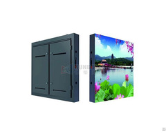 P6 Outdoor Tv Led Display With Iron Cabinet For Roof Building Fixed Installation