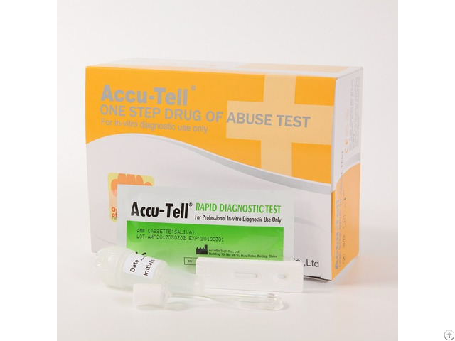 Accu Tell Single Drug Of Abuse Rapid Test Cassette Saliva