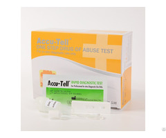 Accu Tell Single Drug Of Abuse Rapid Test Cassette Saliva