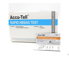 Accu Tell Hbsag Rapid Test Cassette Strip Whole Blood Serum Plasma