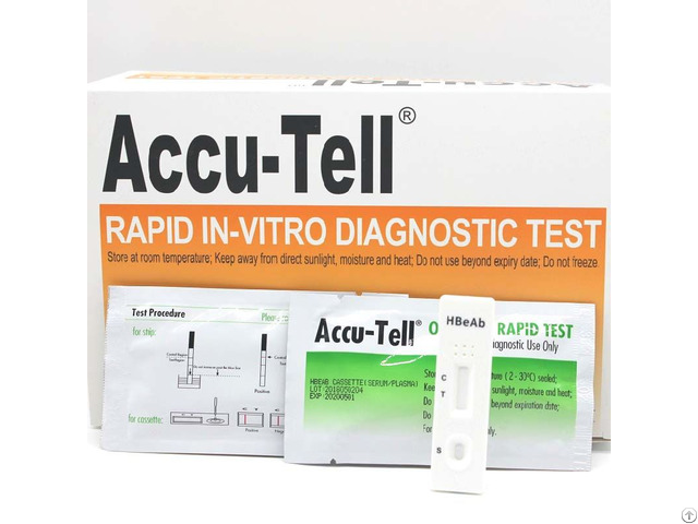 Accu Tell Hbeab Rapid Test Cassette Serum Plasma