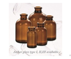 Amber Moulded Glass Vials