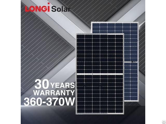 Longi Solar Perc Half Cell Double Glass 345w 350w 360w 365w 370w