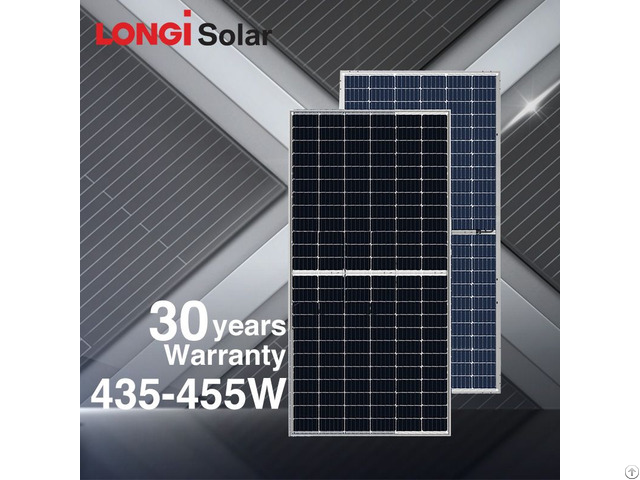 Longi Mono Half Cut 430w 435w 440w 445w 450w 455w Bifacial Solar Panel
