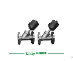 Pneumatic Flange Angle Seat Valve For Water Treatment Equipment