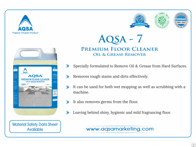 Premium Floor Cleaner Oil And Grease Remover Aqsa 7