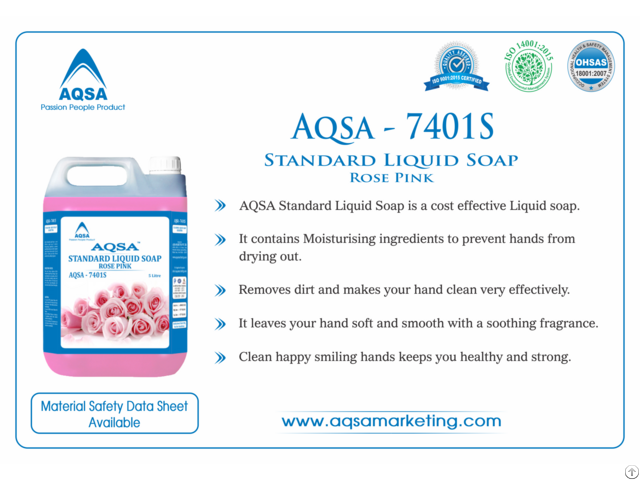 Standard Liquid Soap Rose Pink Aqsa 7401s