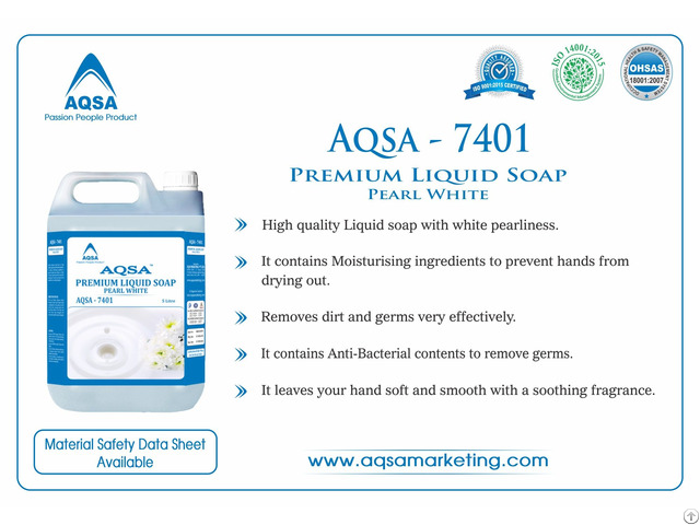 Premium Liquid Soap Pearl White Aqsa 7401