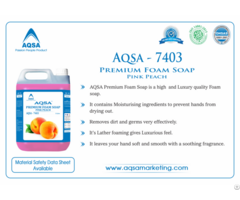 Premium Foam Soap Pink Peach Aqsa 7403