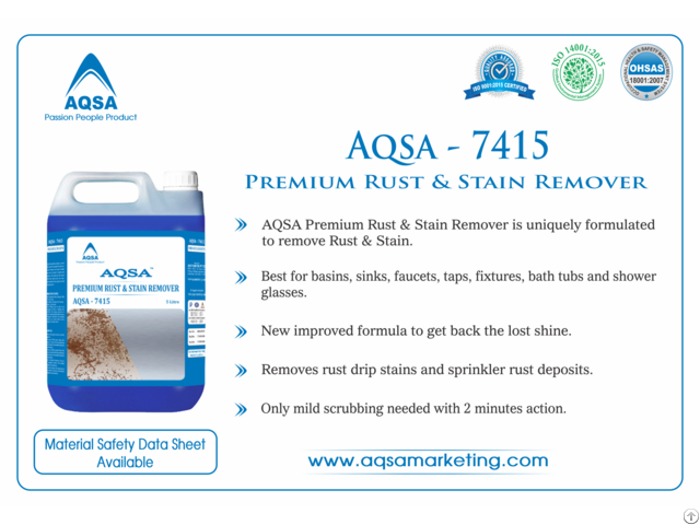 Premium Rust And Stain Remover Aqsa 7415